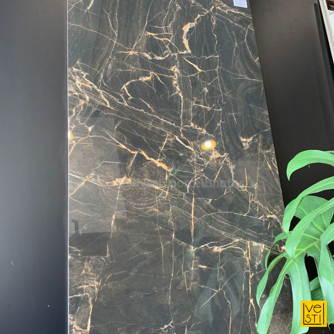 Porcelanato preto com dourado – Livesti Porcelanatos